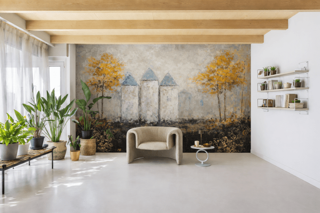 Golden Silhouette Grove