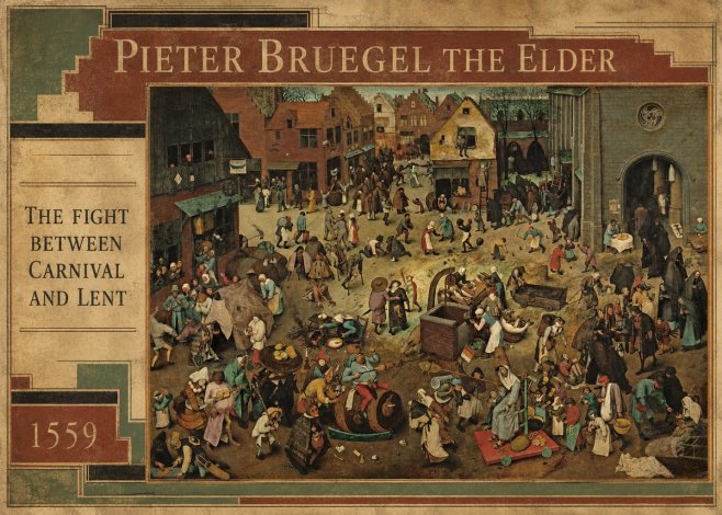 Pieter Bruegel The Fight Between Carnival and Lent I No5 - Plakat