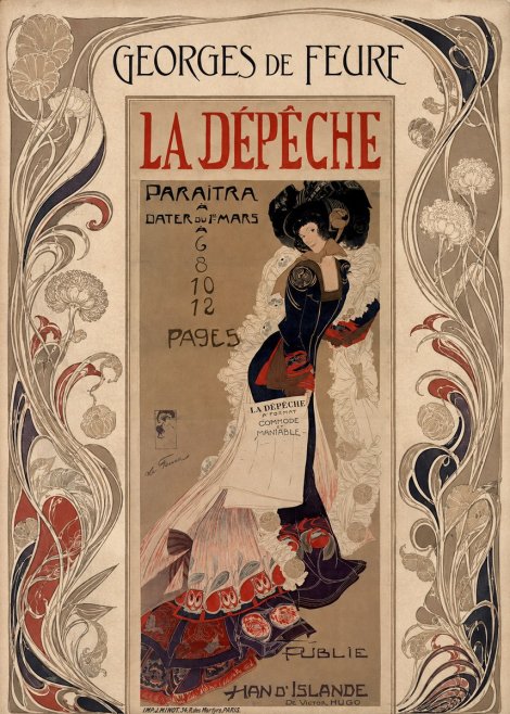 Georges de Feure La Dépêche I No1 - Plakat