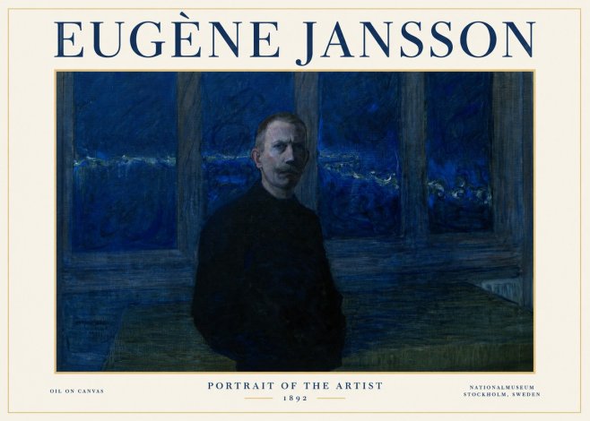 Eugène Jansson Portrait of the Artist I No1 - Plakat