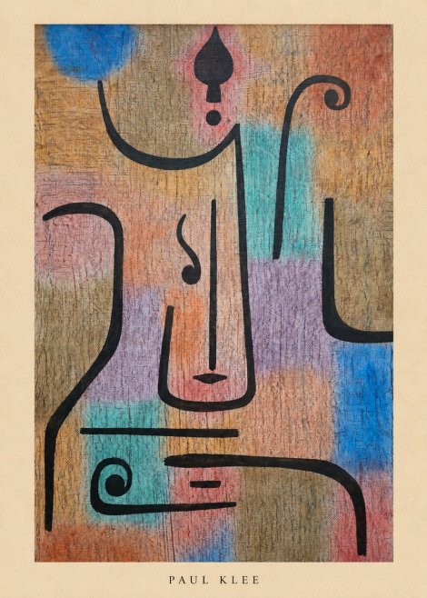 Paul Klee Mask of the Heart No5 - Plakat