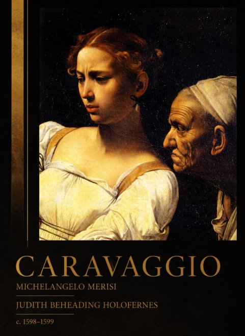 Michelangelo Merisi da Caravaggio Judith Beheading Holofernes I No2 - Plakat
