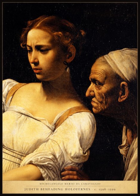 Michelangelo Merisi da Caravaggio Judith Beheading Holofernes I No4 - Plakat