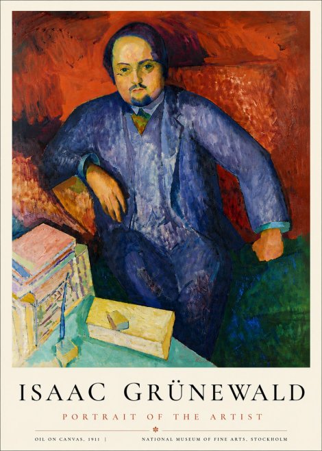 Isaac Grünewald Portrait of the Artist No6 - Plakat