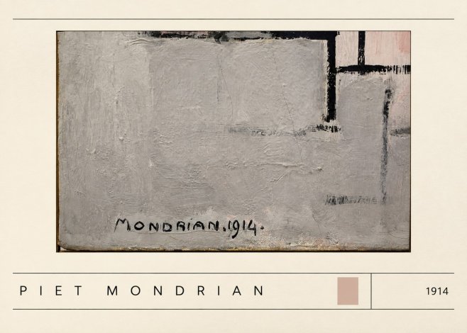 Piet Mondrian Composition 1914 No3 - Plakat