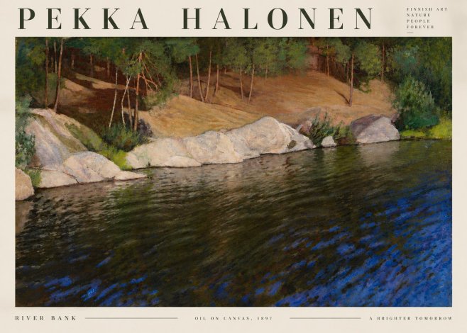 Pekka Halonen River Bank No6 - Plakat