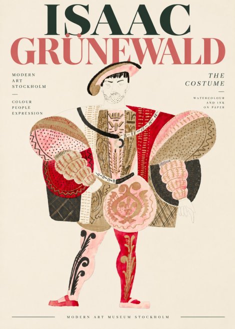 Isaac Grünewald The Costume I No6 - Plakat