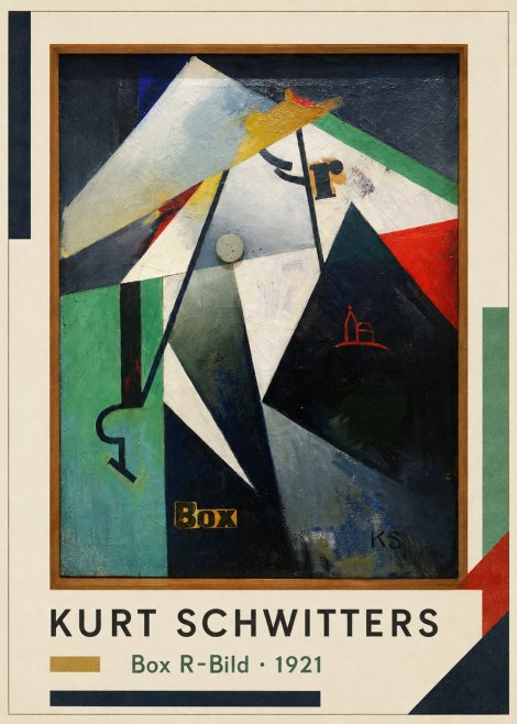 Kurt Schwitters Box R-bild No1 - Plakat