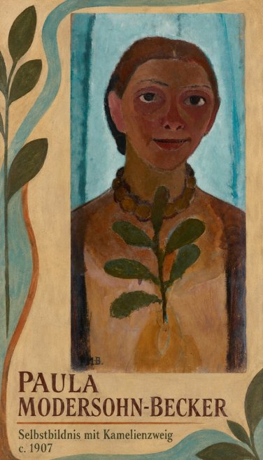 Paula Modersohn-Becker Selbstbildnis Mit Kamelienzweig No3 - Plakat