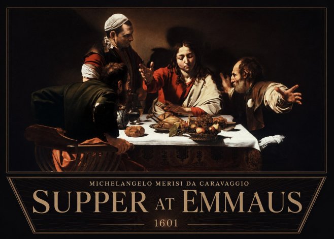 Michelangelo Merisi da Caravaggio Supper at Emmaus No6 - Plakat