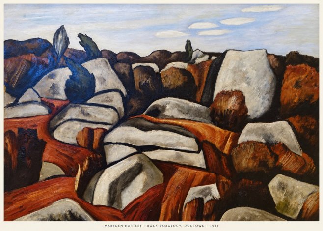 Marsden Hartley Rock Doxology, Dogtown No6 - Plakat