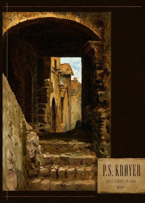 P.S. Krøyer Archway in an Italian Street No4 - Plakat
