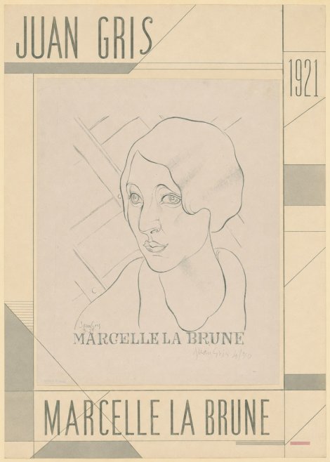 Juan Gris Marcelle La Brune I No5 - Plakat