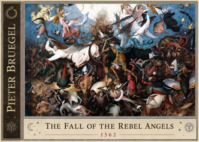 Pieter Bruegel The Fall of the Rebel Angels I No2 - Plakat