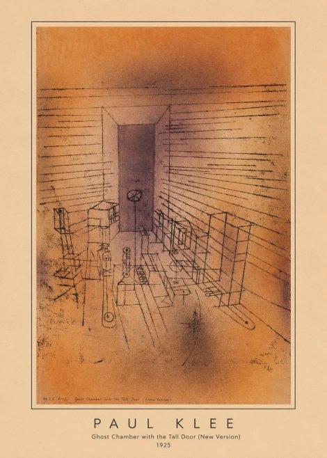 Paul Klee Ghost Chamber with the Tall Door (New Version) No3 - Plakat