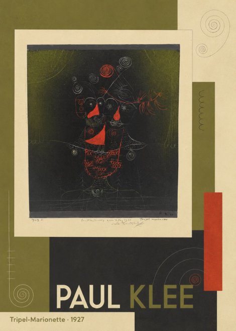 Paul Klee Tripel-marionette No5 - Plakat