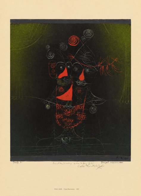 Paul Klee Tripel-marionette No6 - Plakat