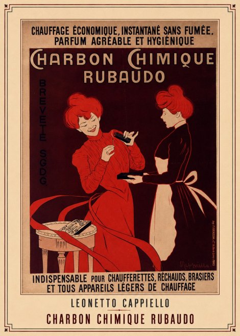 Leonetto Cappiello Charbon Chimique Rubaudo No3 - Plakat