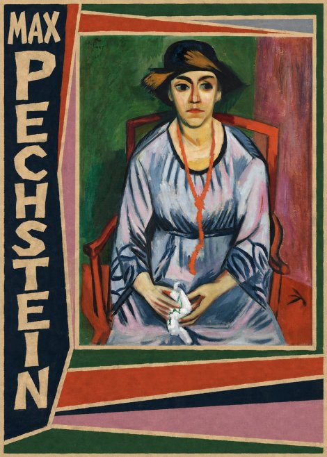 Max Pechstein Seated Woman with Hat No2 - Plakat