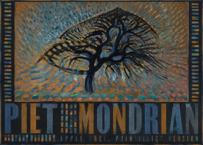 Piet Mondrian Apple Tree, Pointillist Version No5 - Plakat