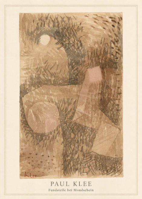 Paul Klee Fundstelle Bei Mondschein No3 - Plakat