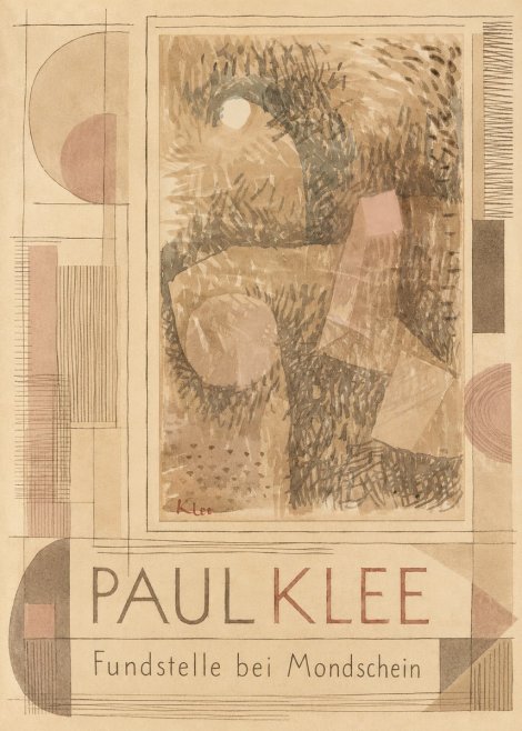 Paul Klee Fundstelle Bei Mondschein No6 - Plakat
