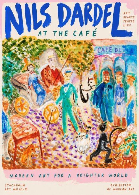 Nils Dardel A Scene from Paris No6 - Plakat