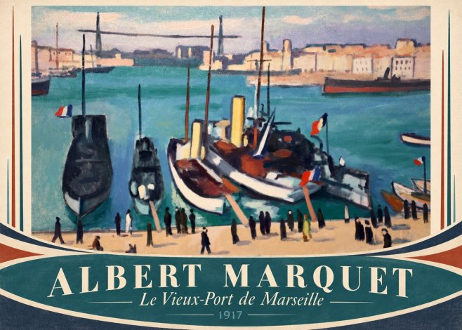 Albert Marquet Le Vieux-port De Marseille No4 - Plakat