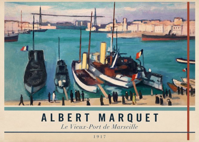 Albert Marquet Le Vieux-port De Marseille No5 - Plakat
