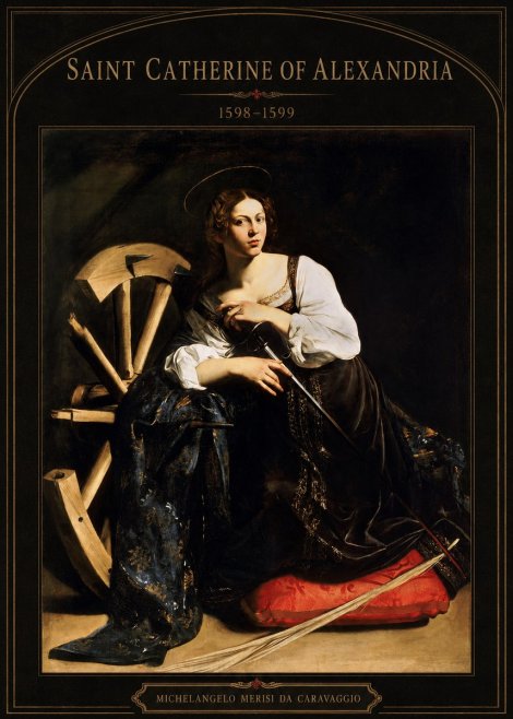 Michelangelo Merisi da Caravaggio Saint Catherine of Alexandria I No3 - Plakat