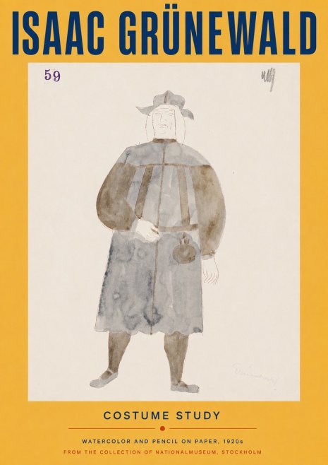 Isaac Grünewald Costume Study I No4 - Plakat