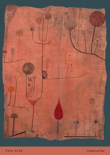 Paul Klee Früchte Auf Rot No5 - Plakat