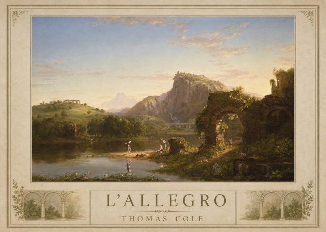 Thomas Cole L'allegro No1 - Plakat