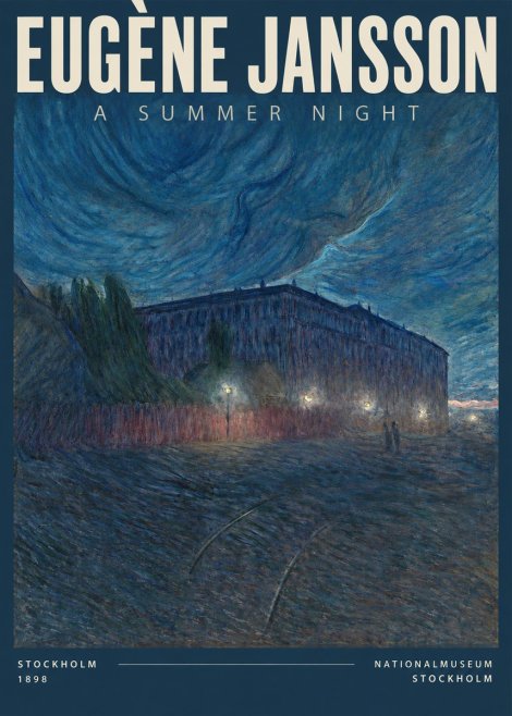 Eugène Jansson Night Effect No3 - Plakat