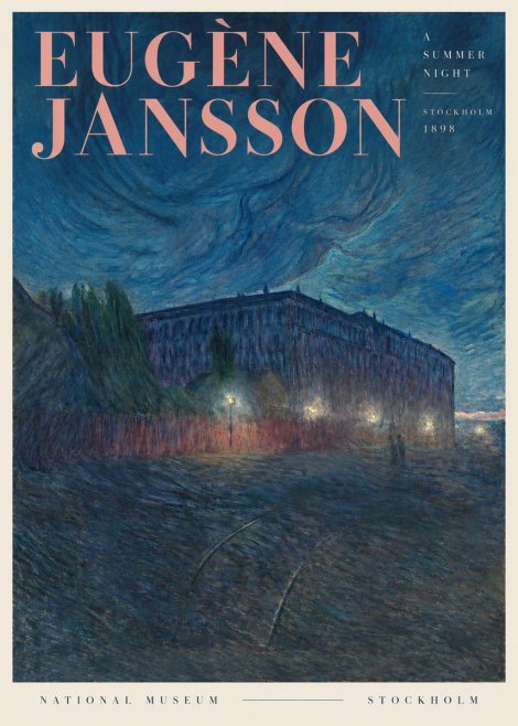 Eugène Jansson Night Effect No4 - Plakat