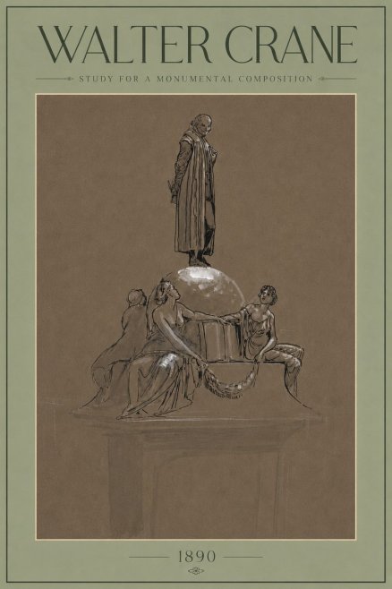 Walter Crane Study for a Monumental Composition No4 - Plakat