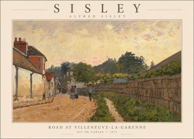Sisley Road at Villeneuve-la-garenne No5 - Plakat