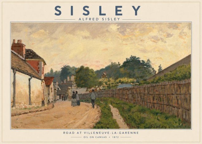 Sisley Road at Villeneuve-la-garenne No6 - Plakat