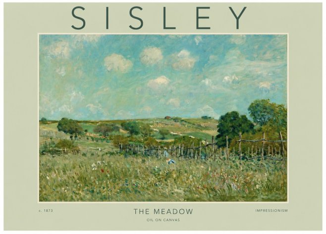 Sisley The Meadow No2 - Plakat