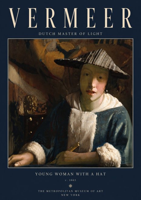 Vermeer Young Woman with a Hat No2 - Plakat