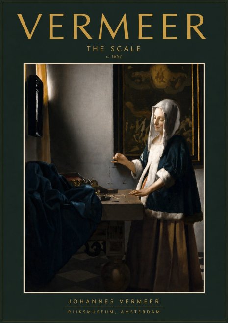 Vermeer The Scale No6 - Plakat
