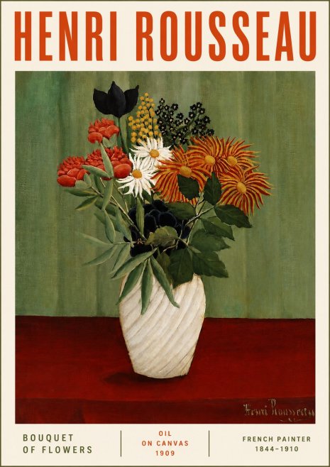 Rousseau Bouquet of Flowers No4 - Plakat