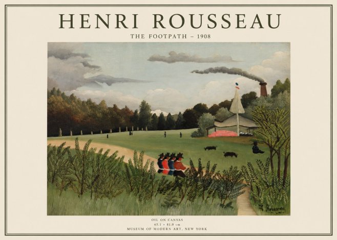 Rousseau The Footpath No1 - Plakat