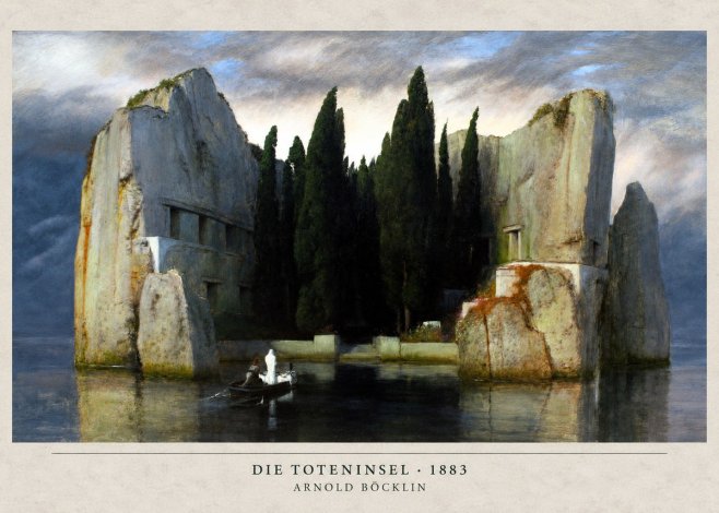 Arnold Böcklin Die Toteninsel I No6 - Plakat