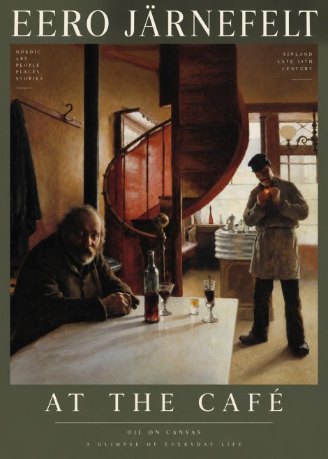 Eero Järnefelt Interior with Two Men No6 - Plakat