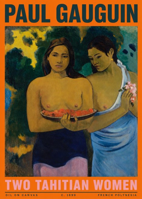 Paul Gauguin Two Tahitian Women I No3 - Plakat