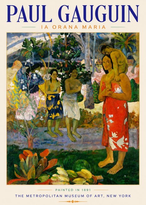 Paul Gauguin Ia Orana Maria No6 - Plakat