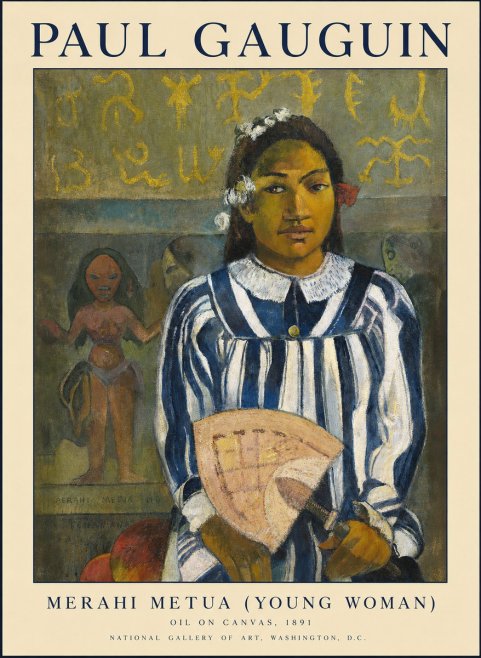 Paul Gauguin Merahi Metua (Young Woman) No1 - Plakat