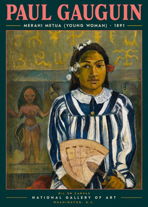 Paul Gauguin Merahi Metua (Young Woman) No4 - Plakat