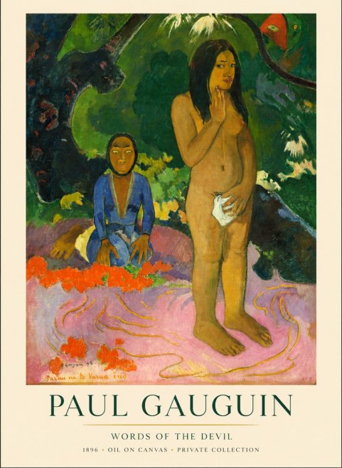 Paul Gauguin Words of the Devil No1 - Plakat